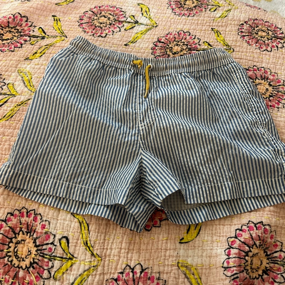 Zara blue and white swimsuit size 8-9. Used but good condition.